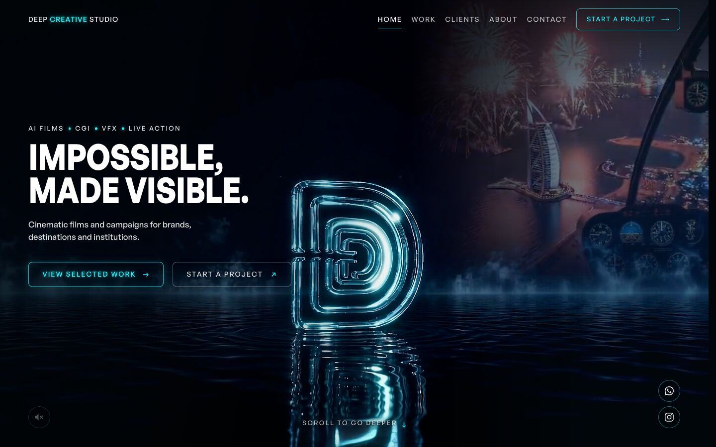 Deep Creative Studio — homepage