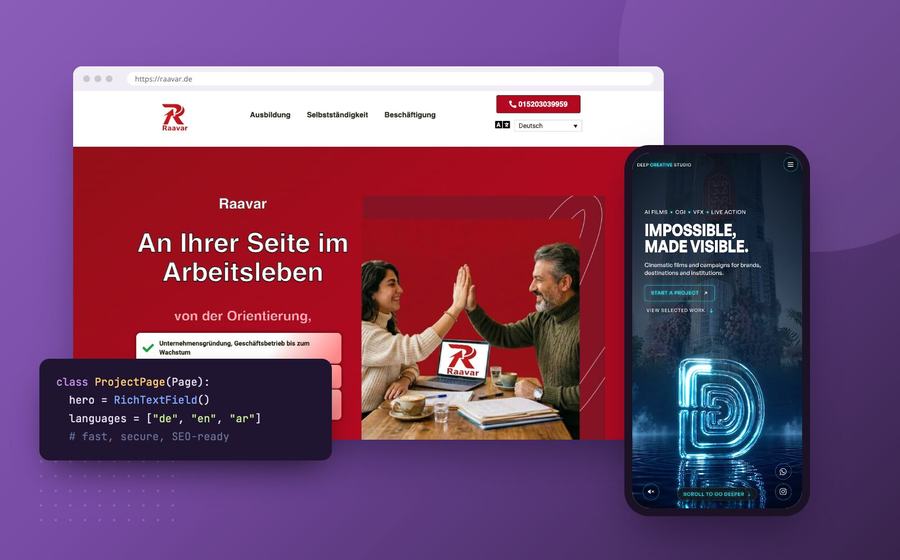 Web development service