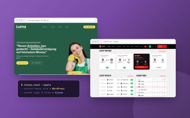 WordPress or a Custom Django Build? How We Choose the Right Stack